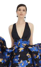 Saboroma 4427 Black-Royal-Blue