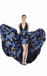 Saboroma 4427 Black-Royal-Blue