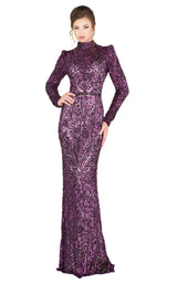 Mac Duggal 4729D Aubergine