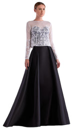 Edward Arsouni Couture SS0473 White/Black