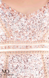 Mac Duggal 4746N Rose Gold