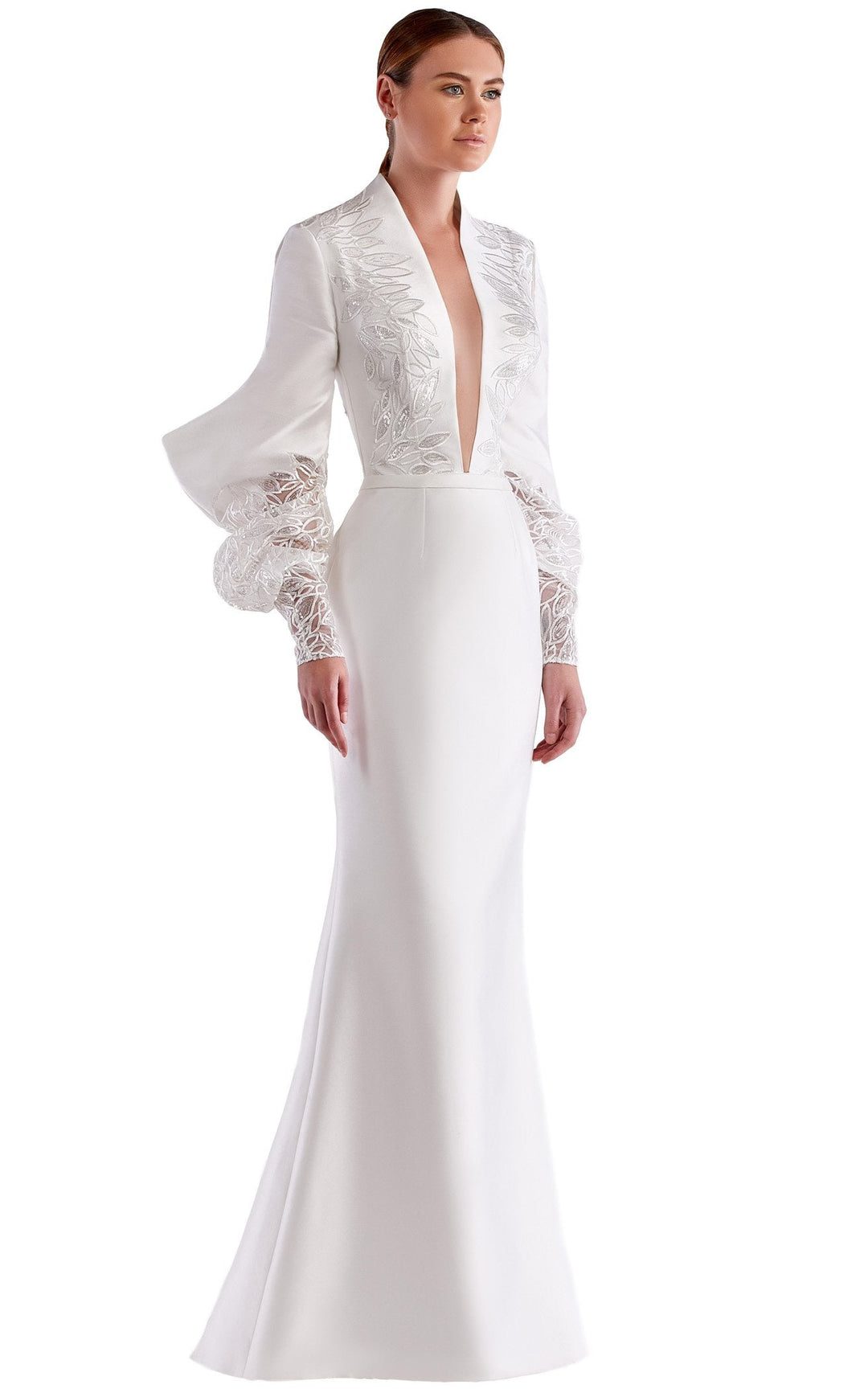 Edward Arsouni Couture SS0477 White