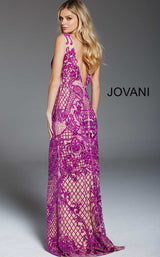 Jovani 48288BG Dress Burgundy-Nude