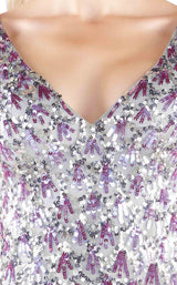 Mac Duggal 4828L Vintage-Lilac