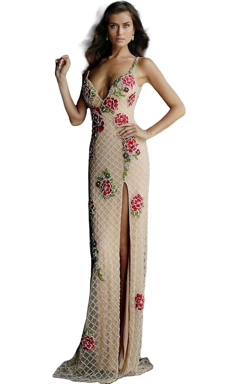 Jovani 48315bg Nude Multi