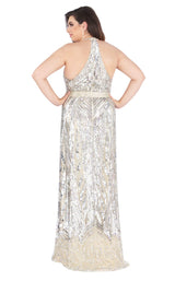 Mac Duggal Fabulouss 4846K Silver/Nude