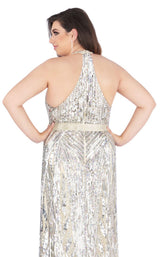 Mac Duggal Fabulouss 4846K Silver/Nude