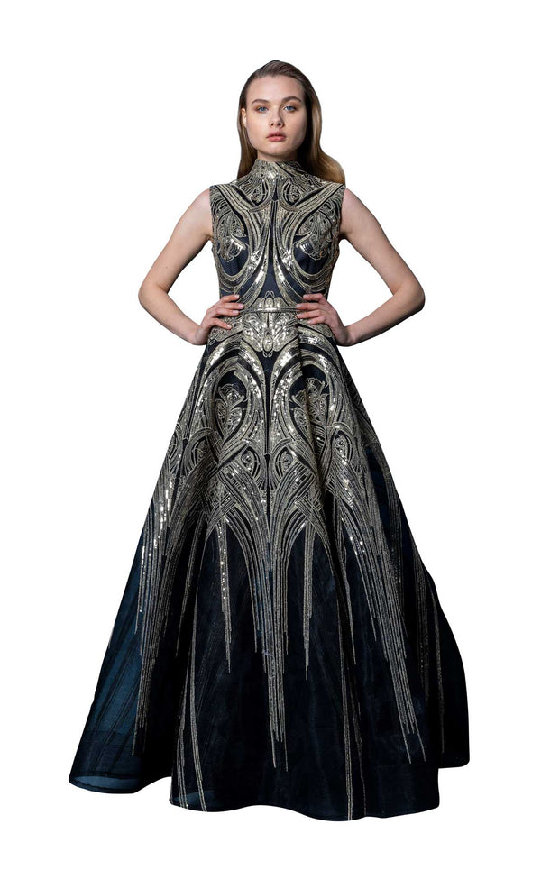 In Couture 4850 Navy/Gold