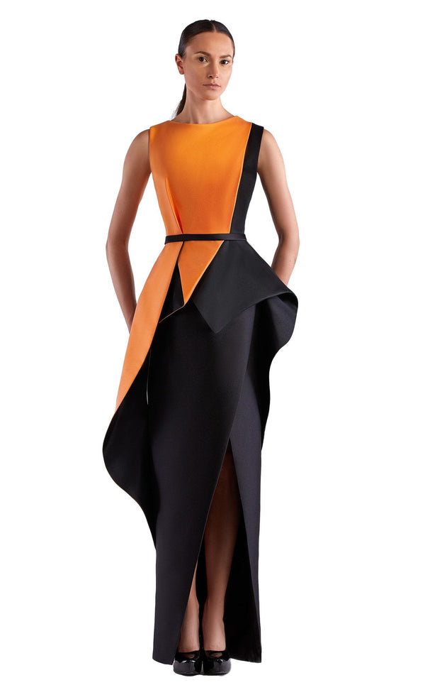 Edward Arsouni Couture SS0485 Orange-Black