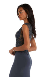 Jovani 48738 Gunmetal