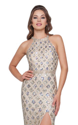 Cassandra Stone 4876A Silver/Nude