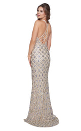 Cassandra Stone 4876A Silver/Nude