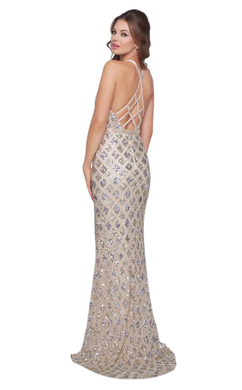 Cassandra Stone 4876A Silver/Nude