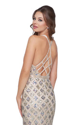 Cassandra Stone 4876A Silver/Nude