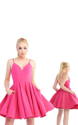 Mac Duggal 48775I Hot Pink