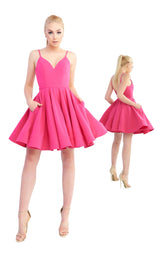 Mac Duggal 48775I Hot Pink