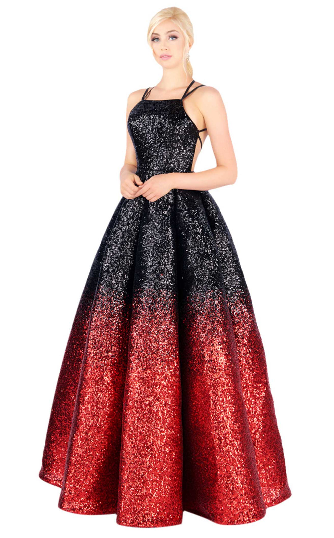 Mac Duggal 48824H Ruby-Onyx