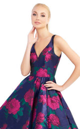 Mac Duggal 48853I Midnight Floral