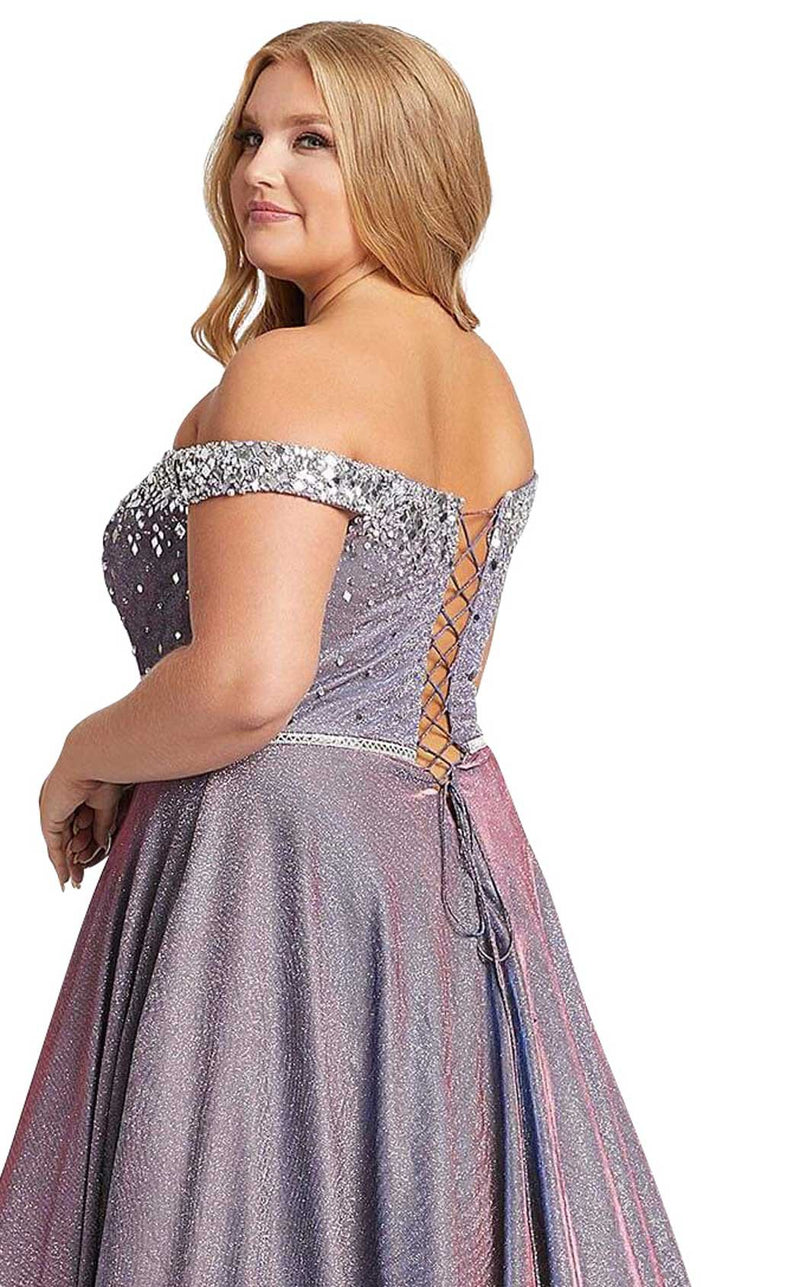 Mac Duggal Fabulouss 48989F Lavender-Twinkle