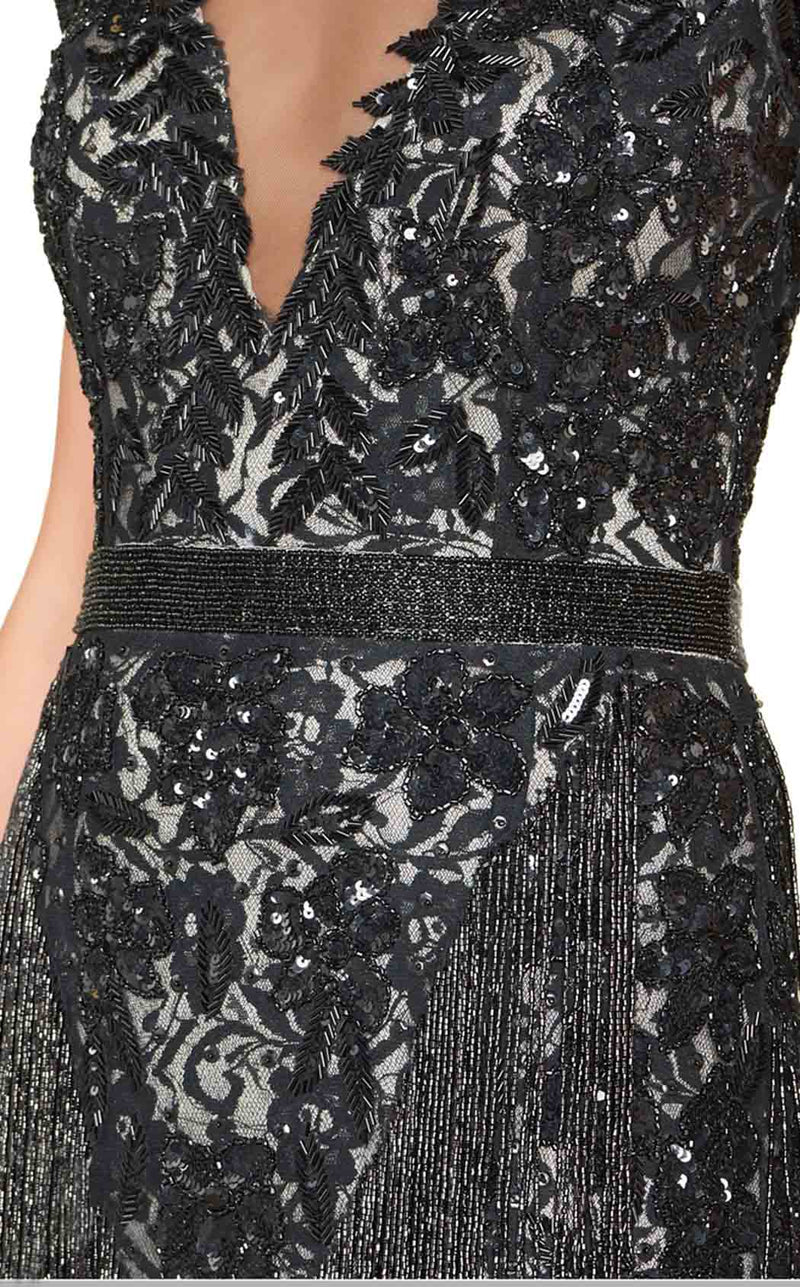 Mac Duggal 4898R Black-Nude