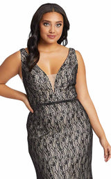 Mac Duggal Fabulouss 48995F Black-Nude