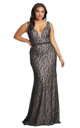 Mac Duggal Fabulouss 48995F Black-Nude