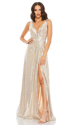 Mac Duggal 49012M Nude/Silver