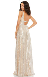 Mac Duggal 49012M Nude/Silver