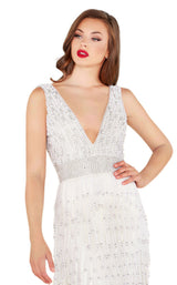 Mac Duggal 4904R White
