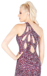 Mac Duggal 4918L Plum-Multi
