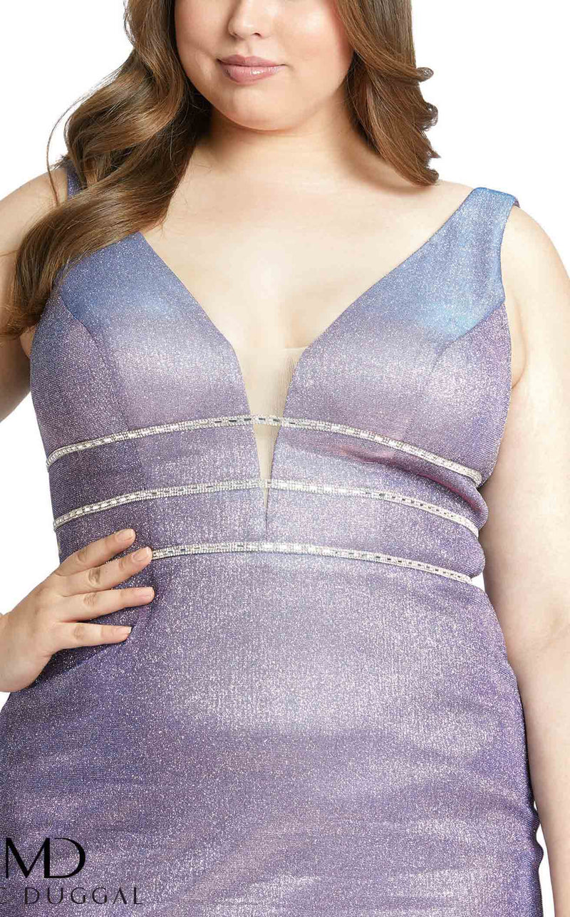 Mac Duggal Fabulouss 49227F Lavender-Twinkle