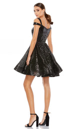 Mac Duggal 49484i Noir-Sequin