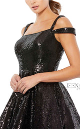 Mac Duggal 49484i Noir-Sequin