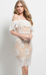 Jovani 49816BG Off White/Nude