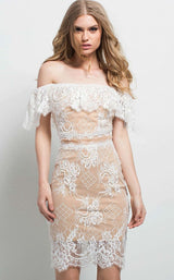 Jovani 49816BG Off White/Nude