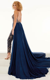 Rachel Allan 50001 Navy-Rose-Gold