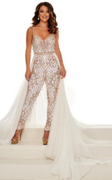 Rachel Allan 50001 White-Rose-Gold-Silver