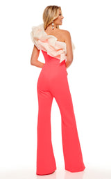 Rachel Allan 50069 Neon Coral/White