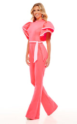 Rachel Allan 50101 Bright-Coral-White