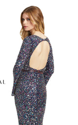 Mac Duggal 5014D Navy Multi