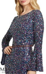 Mac Duggal 5014D Navy Multi