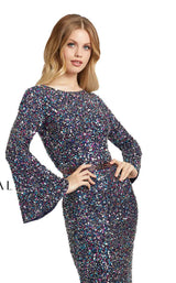 Mac Duggal 5014D Navy Multi