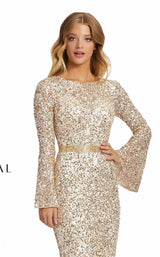 Mac Duggal 5014D Nude/Gold