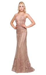 Mac Duggal 50512D Rose Nude