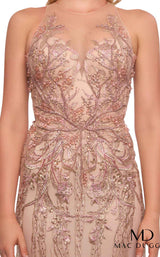 Mac Duggal 50512D Rose Nude