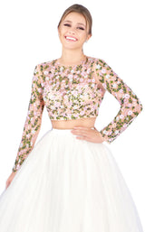 Mac Duggal 50526H White Multi