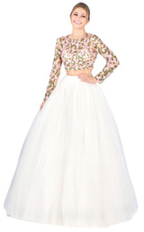 Mac Duggal 50526H White Multi