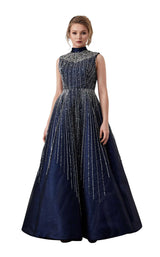 In Couture 5077 Navy/Silver