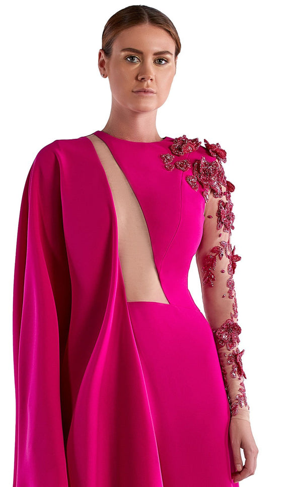 Edward Arsouni Couture SS0509 Fuchsia