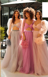 Tarik Ediz 51037 Lilac-Blue, Special Pink, Rose